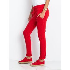 BASIC FEEL GOOD Dámské kalhoty CADENCE červené RV-DR-3698.07X_328227 XS