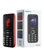 MB3010, praktický tlačítkový mobilní telefon, 2 SIM, červený