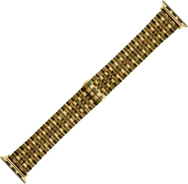Levně Coteetci Ocelový pásek Excellence pro Apple Watch 38/40/41mm, zlatý