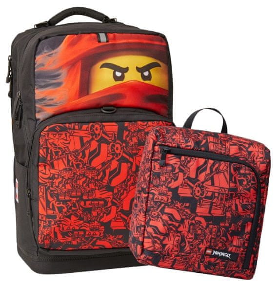 Levně LEGO Bags Ninjago Red Maxi Plus - školní batoh
