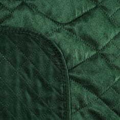 KZ Dekorativní přehoz na postel LUIZ-3 170x210 tmavě zelený