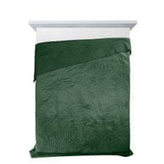 KZ Dekorativní přehoz na postel LUIZ-4 170x210 tmavě zelený