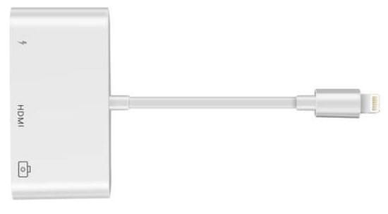 Coteetci Adaptér 3v1 Lightning na HDMI, USB-A a Lightning