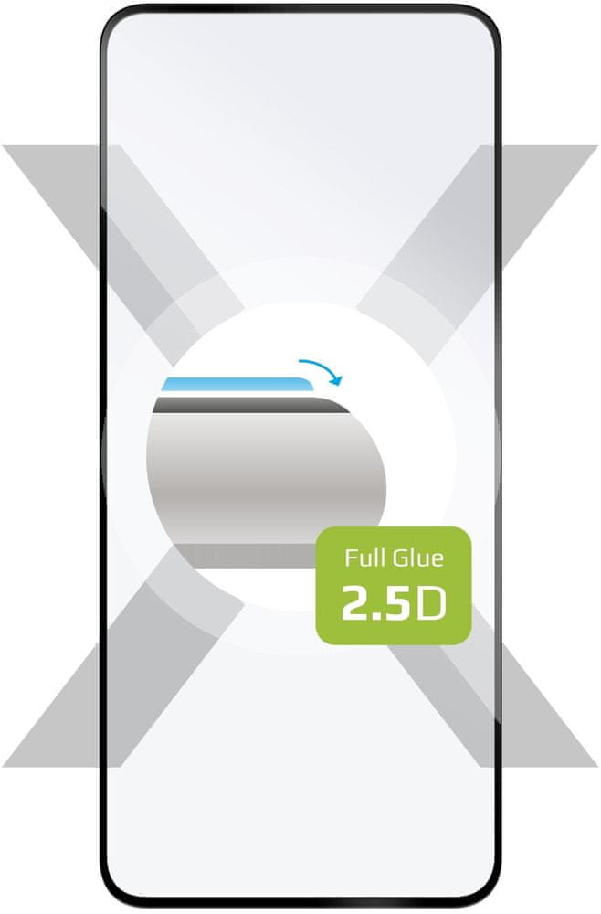FIXED Ochranné tvrzené sklo Full-Cover pro Xiaomi Redmi A3, lepení přes celý displej, černé (FIXGFA-1345-BK)