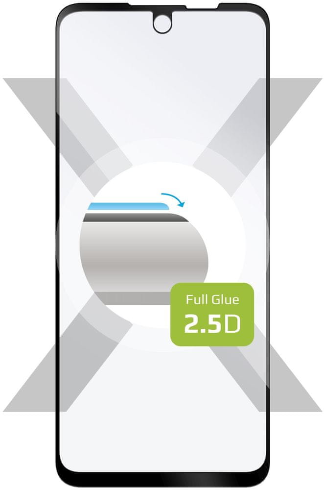 FIXED Ochranné tvrzené sklo Full-Cover pro Motorola Moto G41, lepení přes celý displej, FIXGFA-918-BK, čiré/černé