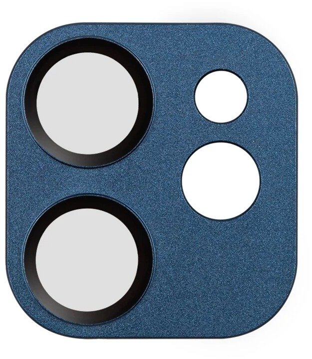 Coteetci Ochranné sklo na fotoaparát pro Apple iPhone 12 mini, modré