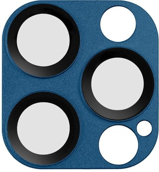 Coteetci Ochranné sklo na fotoaparát pro Apple iPhone 12 Pro Max, modré