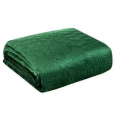 KZ Dekorativní přehoz na postel SALVIA7 280x260 tmavě zelený