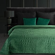 KZ Dekorativní přehoz na postel SALVIA7 280x260 tmavě zelený