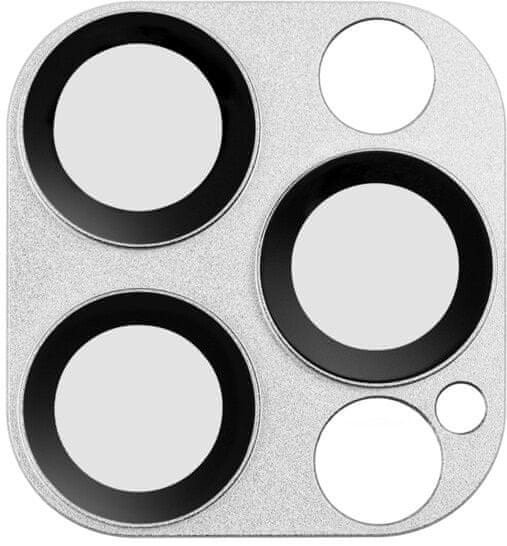 Levně Coteetci Ochranné sklo na fotoaparát pro Apple iPhone 12 Pro, stříbrné