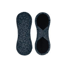 Bamboolik Látkové menstruační vložky biobavlna - satén (suchý zip) Tmavě modré ornamenty