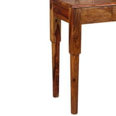 Greatstore Psací stůl s 5 zásuvkami, masivní sheesham, 90x40x90 cm