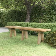 Greatstore Zahradní lavice 160 cm impregnované masivní borové dřevo