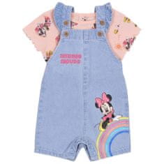 Disney Kojenecké džínové lacláče + tričko Minnie Mouse DISNEY, 74