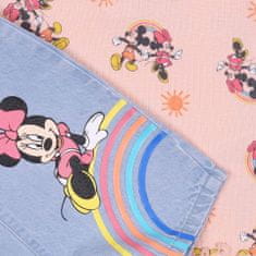 Disney Kojenecké džínové lacláče + tričko Minnie Mouse DISNEY, 74