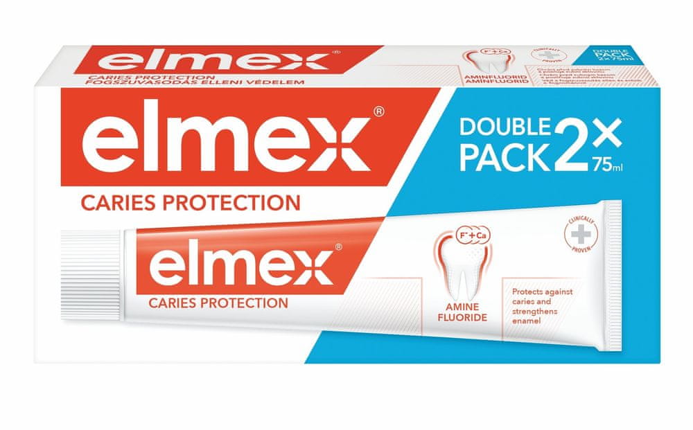 Levně Elmex Caries Protection zubní pasta duopack 2 x 75ml
