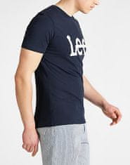 Lee Pánské tričko LEE L65QAIEE WOBBLY LOGO TEE NAVY DROP Velikost: XL