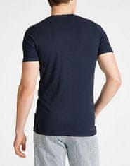 Lee Pánské tričko LEE L65QAIEE WOBBLY LOGO TEE NAVY DROP Velikost: XL