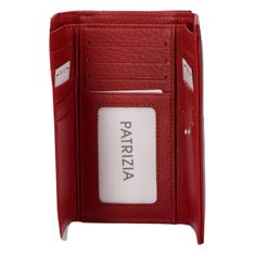 Patrizia Pepe Příjemná dámská kožená peněženka v luxusním provedení Belasi, červená lakovaná
