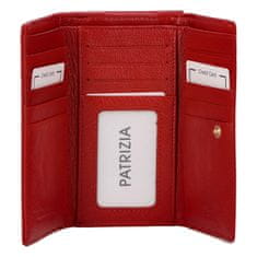Patrizia Pepe Příjemná dámská kožená peněženka v luxusním provedení Belasi, červená hladká