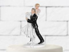 Paris Dekorace Svatební figurky nesoucí se nevěsta