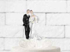 Paris Dekorace Svatební figurky ženich a nevěsta - krémová