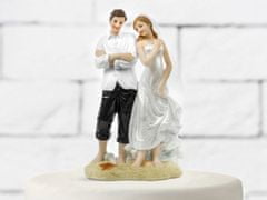 Paris Dekorace Figurka novomanželé pláž, 15,5cm