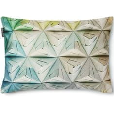 Snurk Povlak na dekorační polštář Snurk Geogami 50x50 cm | zeleno-modrý