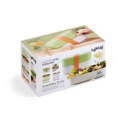 Lékué Lékué, Svačinový box Lunch Box To Go | zeleno-bílý