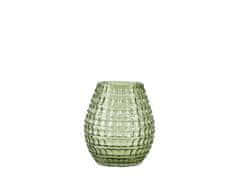 Villa Collection , Skleněná Váza se vzorem Green | Zelená
