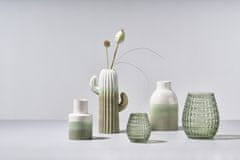 Villa Collection , Skleněná Váza se vzorem Green | Zelená