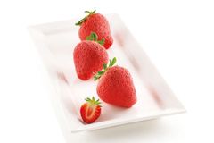 Silikomart Silikonová pečicí forma na mini dortíky Fragola E Panna 6ks | jahody