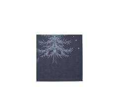 Södahl Vánoční bavlněné ubrousky 45x45 Winterland blue (2 ks) | Modrý