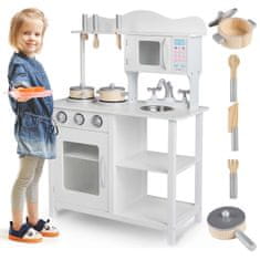 shumee Dřevěná kuchyňka pro děti 60 x 30 x 85 cm