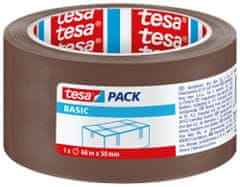 Tesa Balicí páska BASIC, základní, hnědá, 66m:50mm, kusový prodej