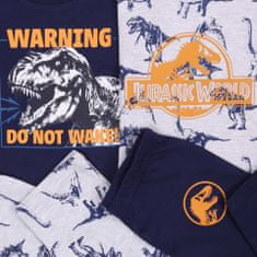 Jurassic World Námořnicky modré a šedé chlapecké pyžamo JURASSIC WORLD, certifikováno OEKO-TEX, 110