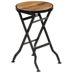 Greatstore Psací stůl se skládací stoličkou masivní mangovník 115x50x76 cm