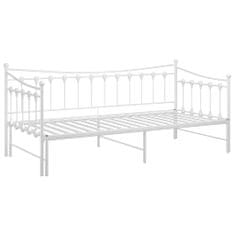 Greatstore Rám vysouvací postele/pohovky bílý kovový 90 x 200 cm
