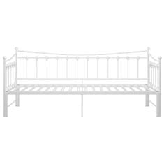 Greatstore Rám vysouvací postele/pohovky bílý kovový 90 x 200 cm