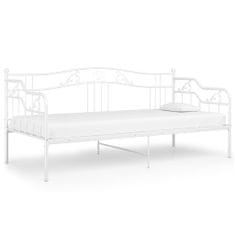 Petromila Rám postele/pohovky bílý kovový 90 x 200 cm