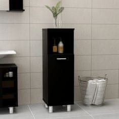 Vidaxl Koupelnová skříňka černá 30 x 30 x 95 cm dřevotříska