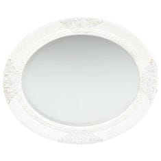 Petromila Nástěnné zrcadlo barokní styl 50 x 60 cm bílé