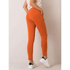 BASIC FEEL GOOD Dámské kalhoty NINA tmavě oranžové RV-DR-5222.59_354086 S