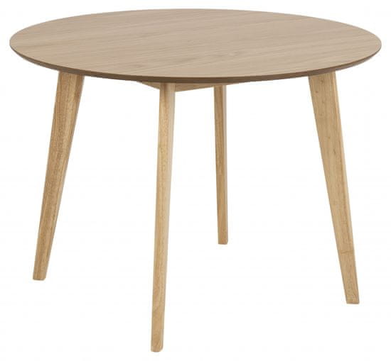 Design Scandinavia Jídelní stůl Roxby, 105 cm, dub