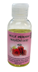 Be2la přírodní masážní olej (90 ml) - růže