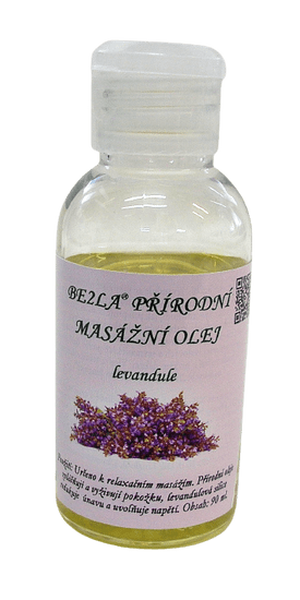 Be2la přírodní masážní olej (90 ml) - levandule