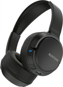 moderní bezdrátová Bluetooth technologie buxton bhp 7300 pohodlná lehounká sluchátka stavové led indikátory usb nabíjení dlouhá výdrž