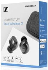 Sennheiser Momentum True Wireless 3, grafitově šedá - zánovní