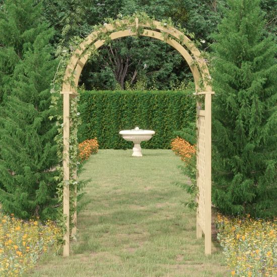Greatstore Zahradní oblouk s treláží 141x97x243 cm impregnovaná borovice