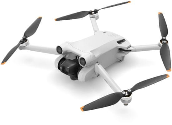 Dron DDJI Mini 3 Pro (DJI RC) ovládání s displejem špičkový dron výkonný kompaktní dron kompaktní rozměry nízká váha malý výkonný dron, vysoká rychlost, bezpečný let, detekce překážek, zabezpečení, 4K UHD video 30 fps, 48Mpx, velký dosah, tříosá stabilizace